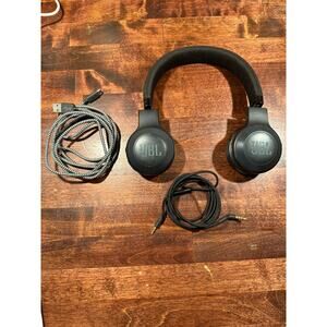 JBL E45BT On-Ear Headset - Blue - with 40mm Driver Wire and Ch Cable